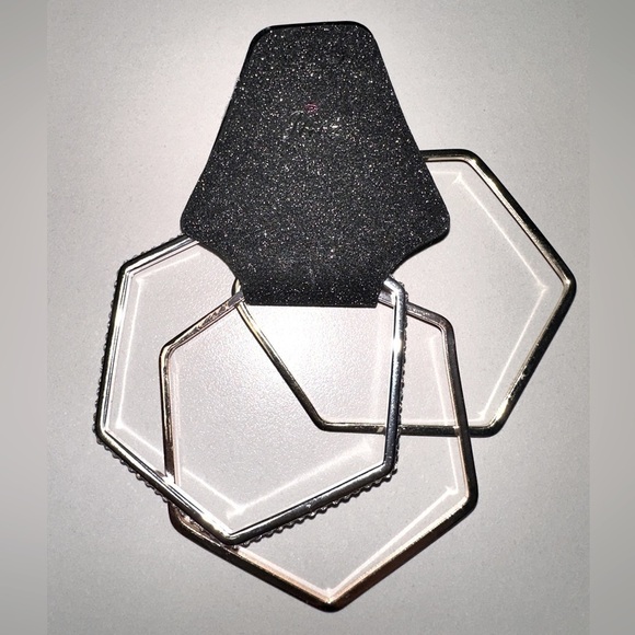 Glitz brand hexagon bangle set - Picture 1 of 2